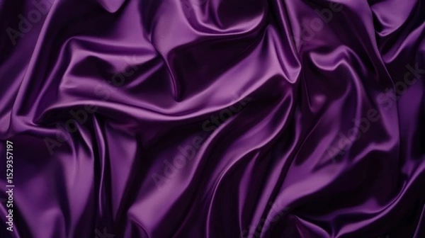 Obraz Luxurious rich purple background with smooth even gradient featuring deep violet tones and elegant color transition for stylish digital designs, high-end branding, and sophisticated backdrops