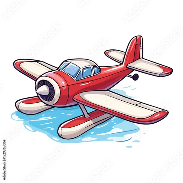 Fototapeta sea plane isolated on white