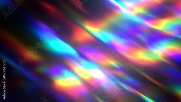 Fototapeta Retro vintage concept rainbow bokeh light abstract background