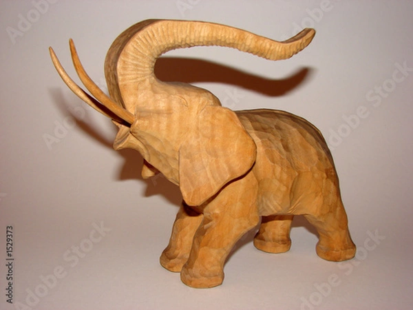 Obraz geschnitzter elefant