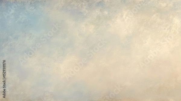 Fototapeta Soft, abstract background with gentle hues of blue and beige, creating serene atmosphere