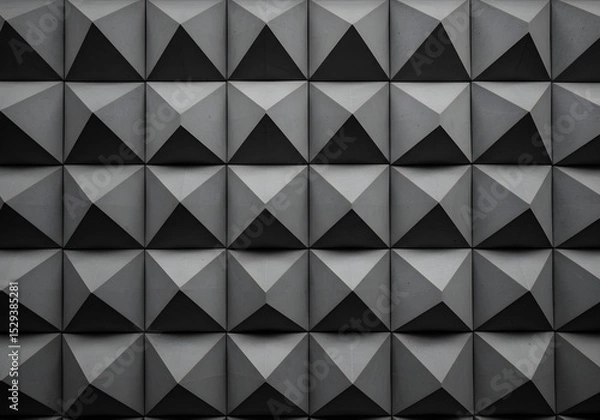 Obraz 3D Geometric Concrete Tile Wall