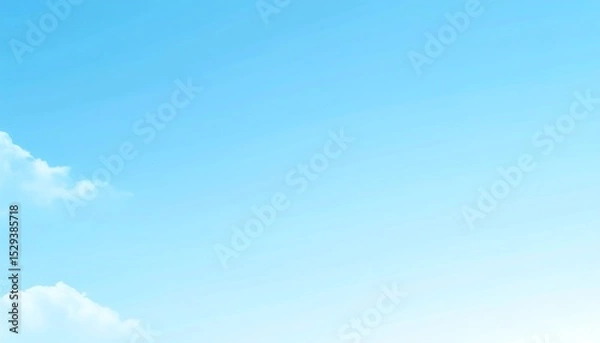 Fototapeta Blue Sky with Soft Clouds, and Daytime.