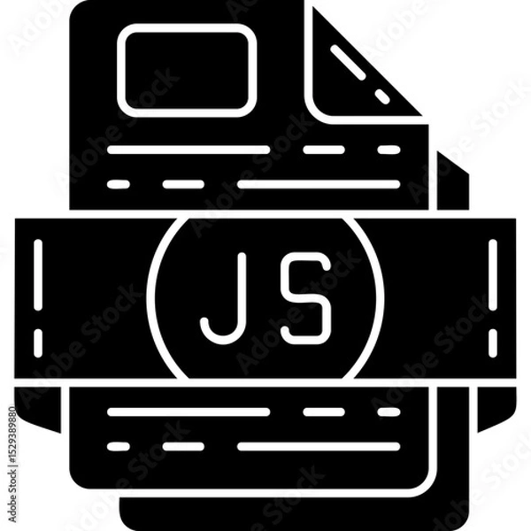 Fototapeta JS file format Icon