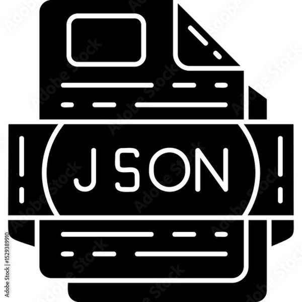 Obraz JSON file format Icon