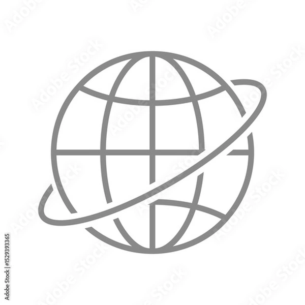 Fototapeta シンプルな地球のアイコン_3