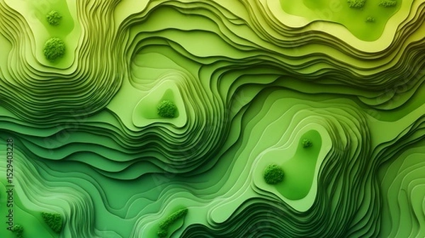 Obraz topographic golf terrain abstract background