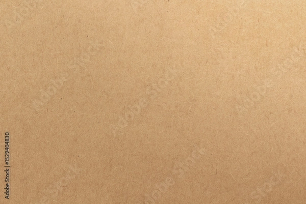 Fototapeta Cardboard sheet texture background, pattern of brown kraft paper with vintage style.