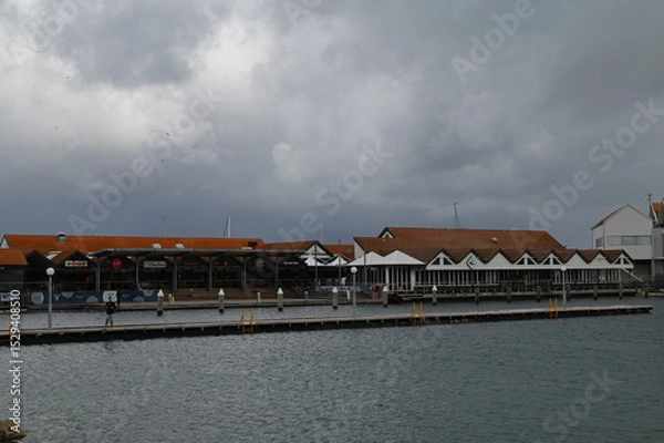 Fototapeta Hillarys, Australia – June 3, 2025: The Hillarys Boat Harbour of Perth CBD