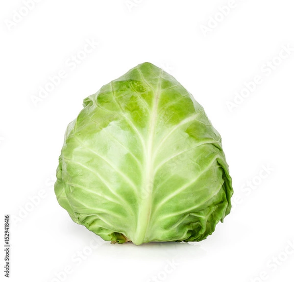 Obraz Cabbage isolated on a white background, contour