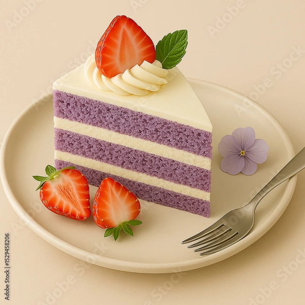 Obraz cake with strawberry