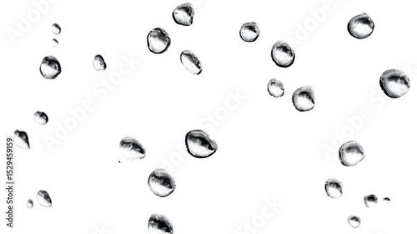 Obraz ガラスの上の水滴