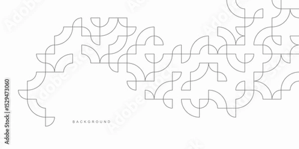 Obraz Abstract geometric technological background. Vector creative design.