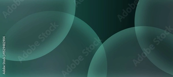 Obraz Abstract blue background design with glowing spheres and waving lines, creating a vibrant, modern 3D art concept