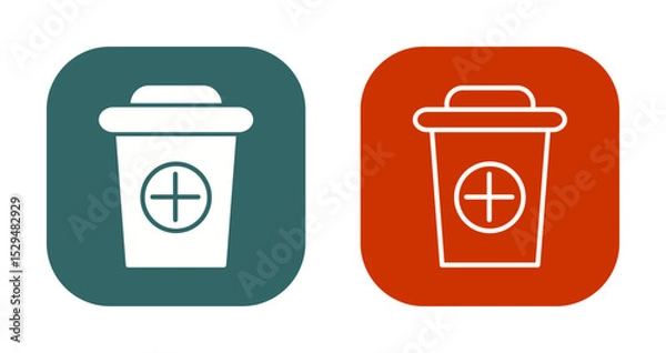 Fototapeta Dustbin Icon Design