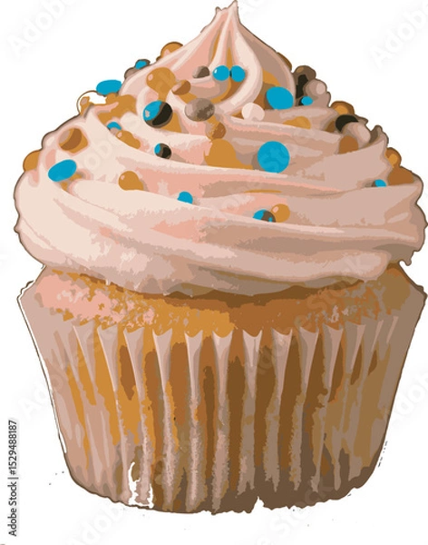 Obraz cupcake with icing