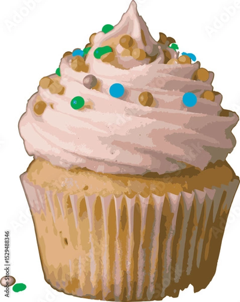 Obraz cupcake with cream