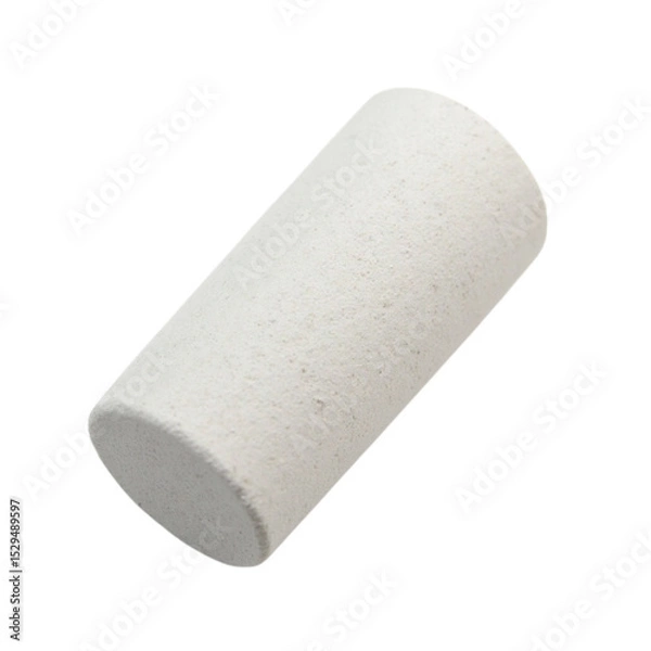 Obraz Single piece of white education chalk angled close up studio shot object