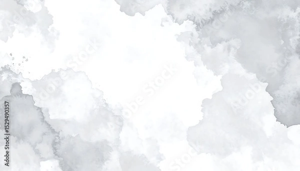 Obraz Grey watercolor abstract background.