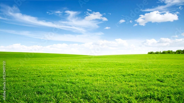 Obraz 草原と地平線

