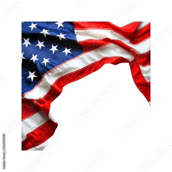 Obraz Dramatic Draped American Flag Frame