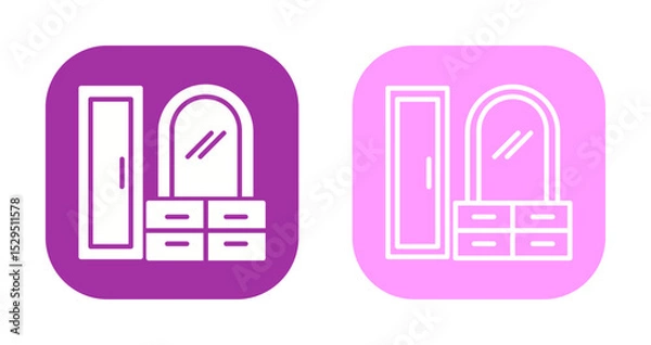 Obraz Dressing Table Icon Design