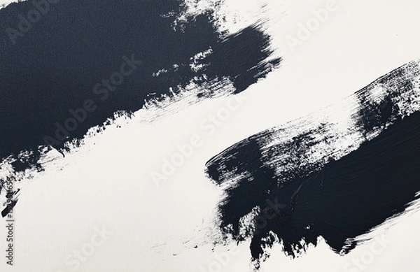 Obraz High-resolution bird’s-eye view of plain white cotton watercolor paper with chenille-like texture and cream background. Minimalist, clean, flat art ideal for modern design and large canvases
