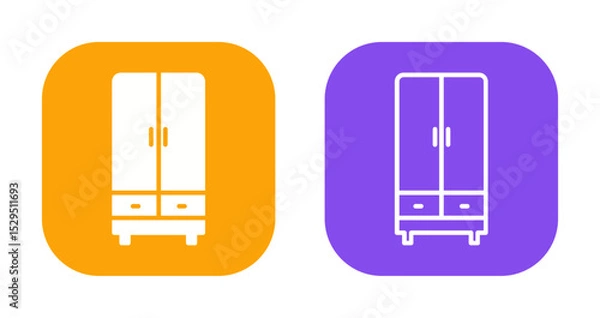 Obraz Cabinet Drawer Icon Design