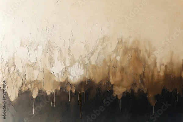 Obraz Minimalist abstract artwork featuring mocha mousse gradient tones with smooth transitions and clean lines. A soft, modern aesthetic ideal for contemporary design and interiors