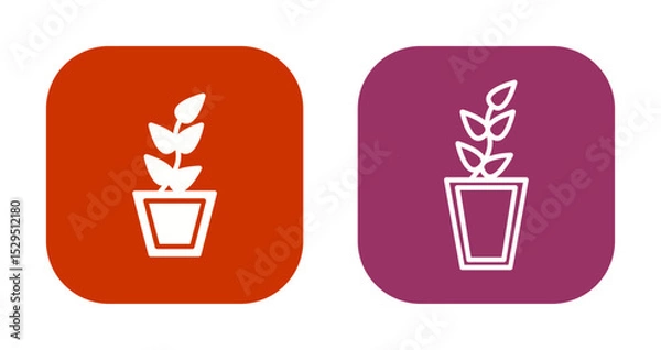 Obraz House Plants Icon Design