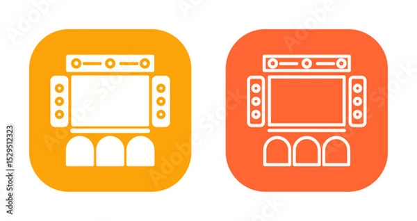 Obraz Home Theater Icon Design