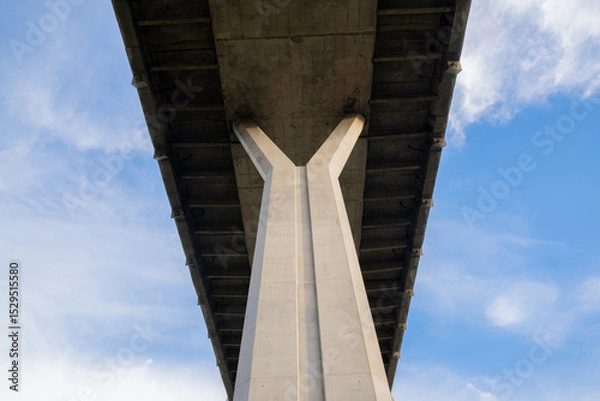 Obraz Under the bridge against the blue sky