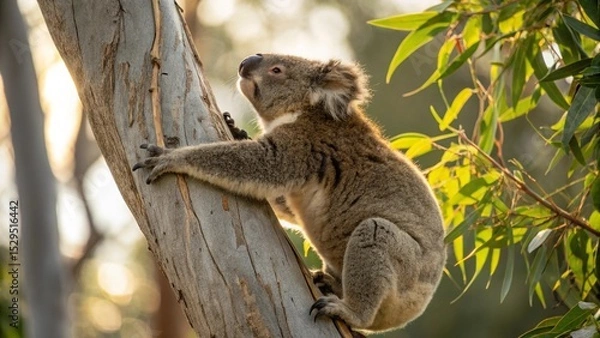 Obraz Koala perched on a tree