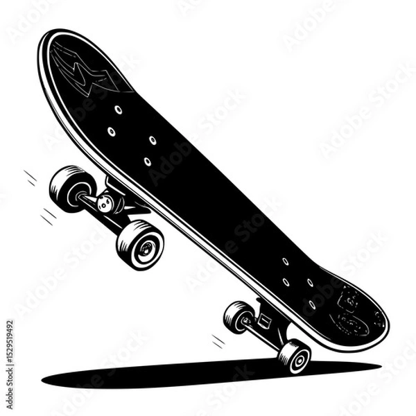 Obraz illustration of skateboard