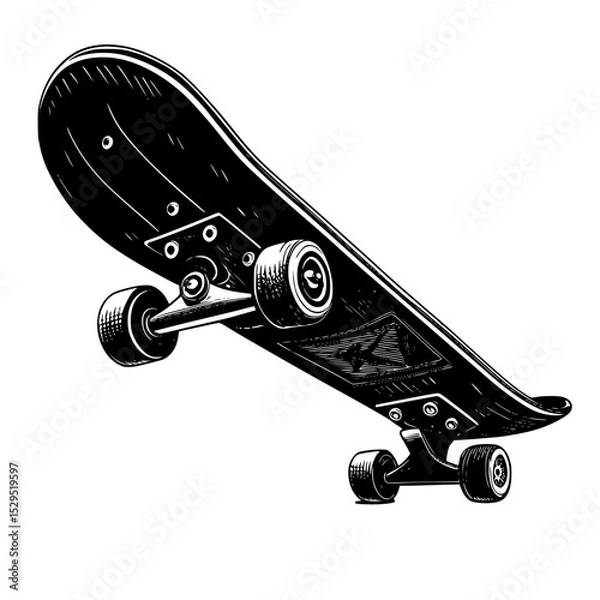 Obraz illustration of skateboard