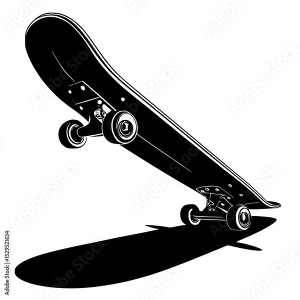 Obraz skateboard isolated on white