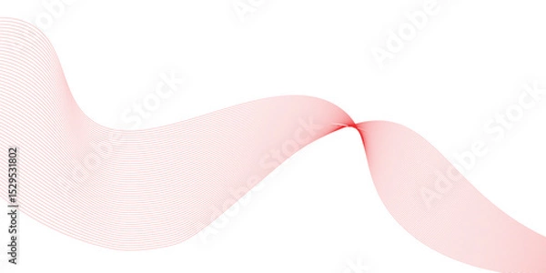Obraz Abstract red wave background.