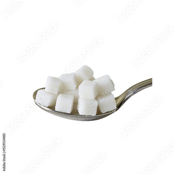 Fototapeta Sugar Cubes on a Spoon