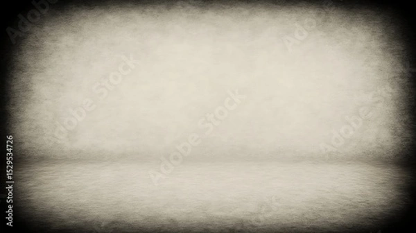Fototapeta Textured Room Background with Vignette effect for Creative Applications