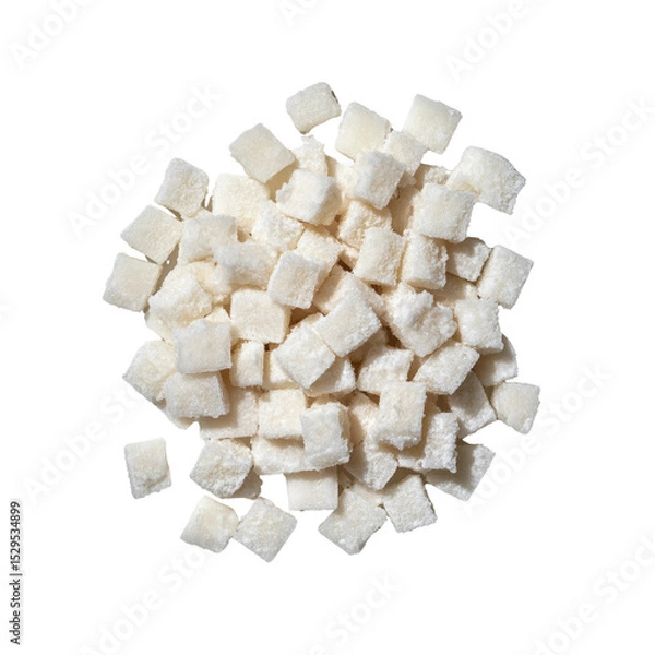 Obraz Pile of Small White Sugar Cubes