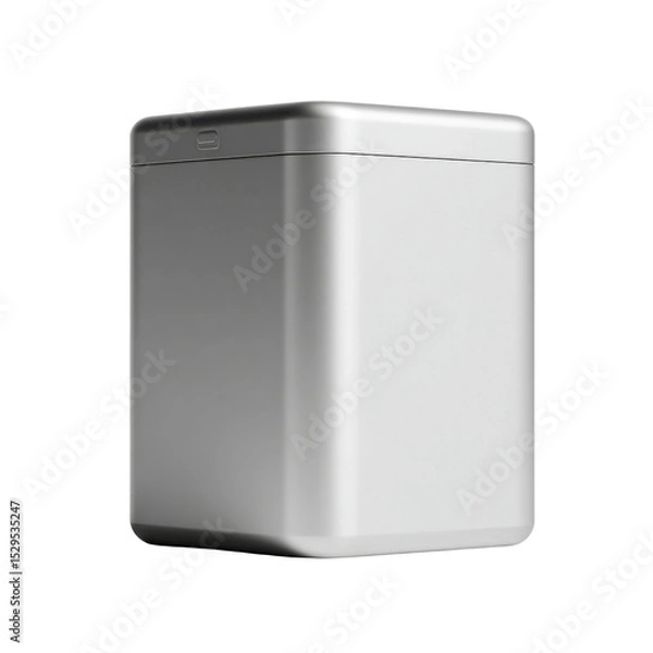 Fototapeta Sleek Gray Container with Modern Design Perfect for Storage and Organization in Home or Office Settings Transparent background or png
