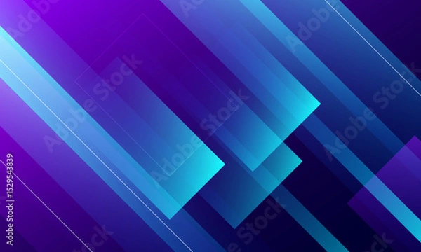 Fototapeta Abstract blue and purple geometric background. Eps10 vector