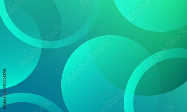 Fototapeta Abstract blue background with circles. Vector illustration