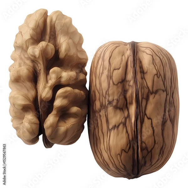 Obraz Walnuts , isolated on transparent background, png