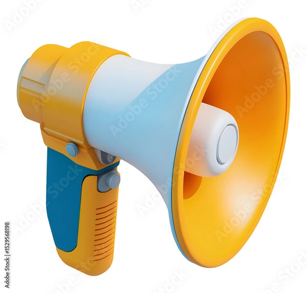Obraz 3d megaphone , isolated on transparent background, png