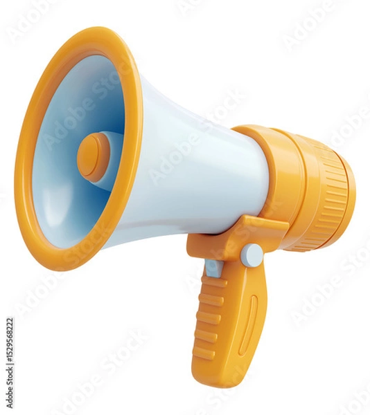 Obraz 3d megaphone , isolated on transparent background, png