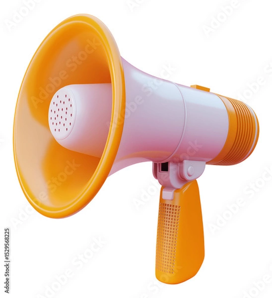 Obraz 3d megaphone , isolated on transparent background, png