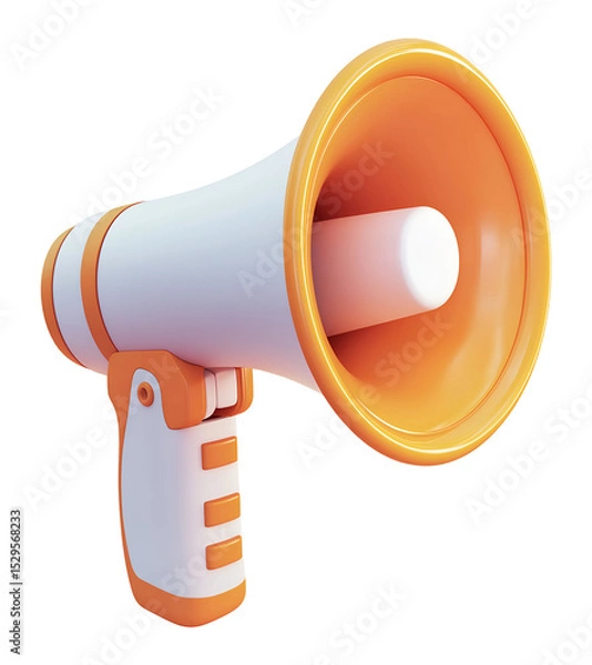 Obraz 3d megaphone , isolated on transparent background, png