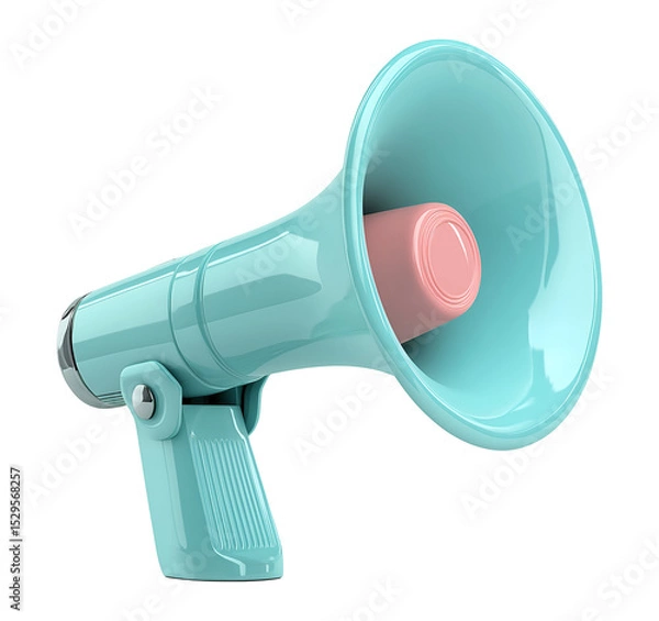 Obraz 3d megaphone , isolated on transparent background, png