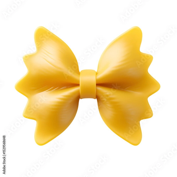 Obraz One farfalle pasta , isolated on transparent background, png